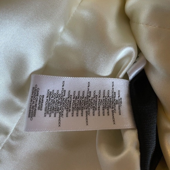 Calvin Klein Womens Ivory & Black Quilted Stretch Sides Puffer Vest Small NWOT - Picture 7 of 12